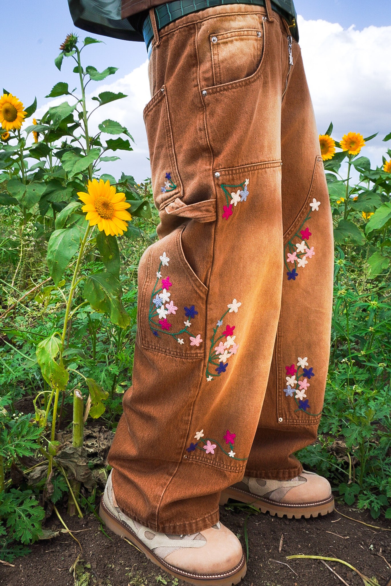 Floral Carpenter Pant