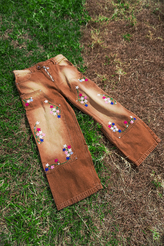 Floral Carpenter Pant